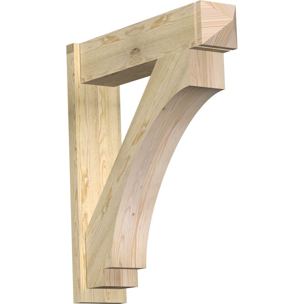 Ekena Millwork Imperial Arts & Crafts Rough Sawn Outlooker, Douglas Fir, 8"W x 34"D x 38"H OUT08X34X38IMP03RDF - main
